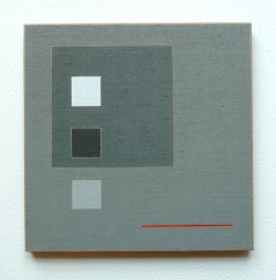 Guy de Lussigny: Mism&eacute;, 1997, Acryl auf Leinwand / Holz, 22 x 22 cm