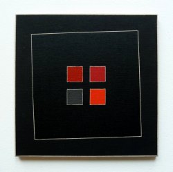 Guy de Lussigny: Orsabia, 2000, Acryl auf Leinwand / Holz, 22 x 22 cm