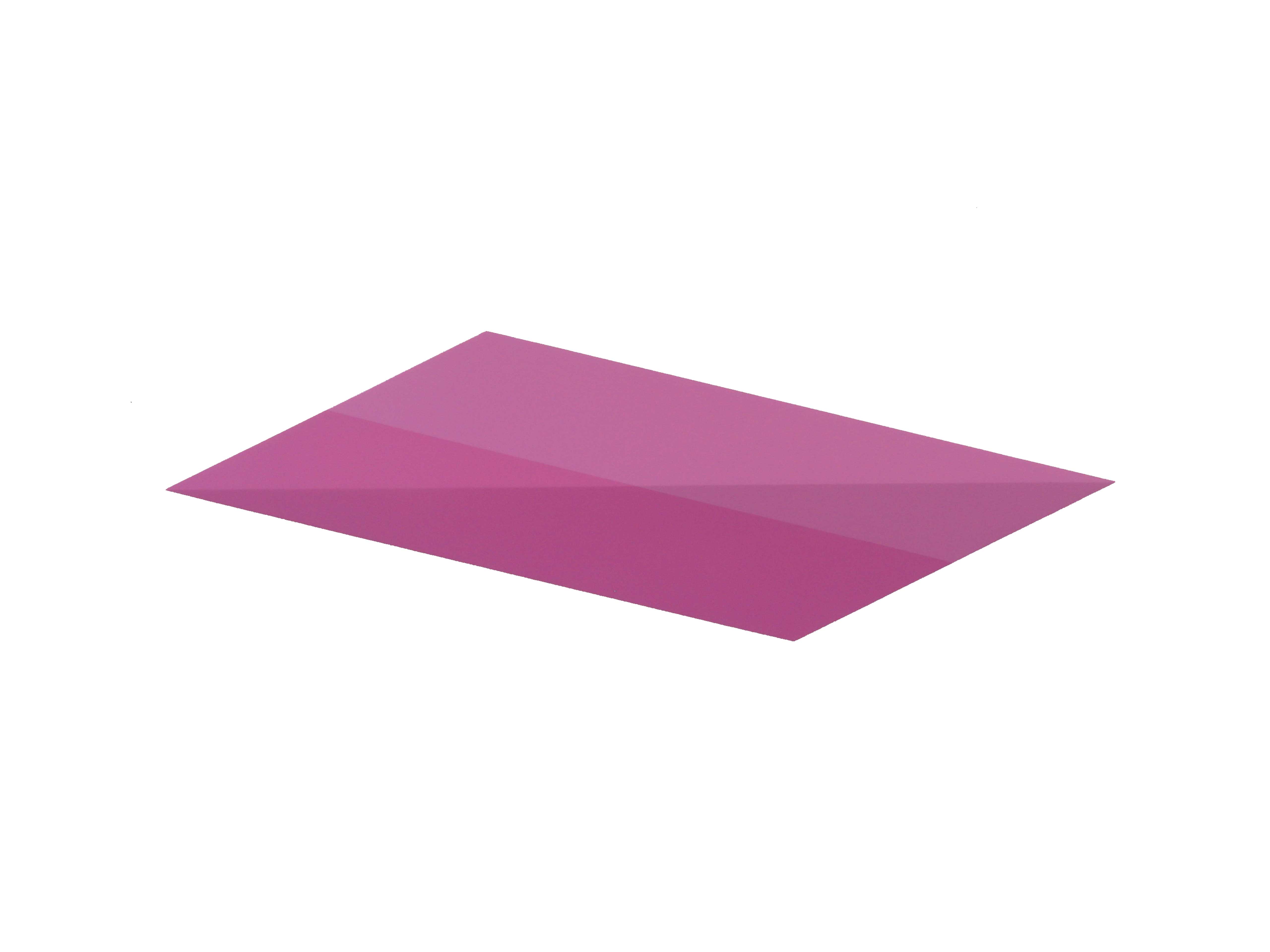 Sigurd Rompza: farb-licht-modulierung 2009-22 Magenta,
30 x 90 x 4 cm, Acrylfarbe und Lack auf MDF 
