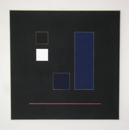 Guy de Lussigny: Minos, 1997, Acryl auf Leinwand, 80 x 80 cm