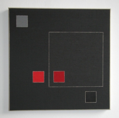 Guy de Lussigny: Ocrisia, 1999, Acryl auf Leinwand, 40 x 40 cm